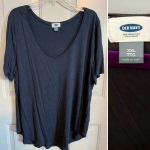 Old Navy scoop neck boyfriend slouchy swing tee